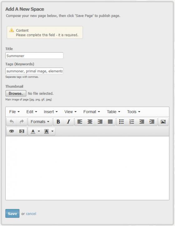 Add page in Wiki error