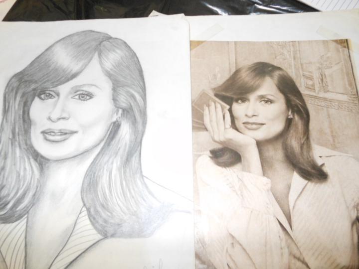 Portrait of a magazine model done from the right picture