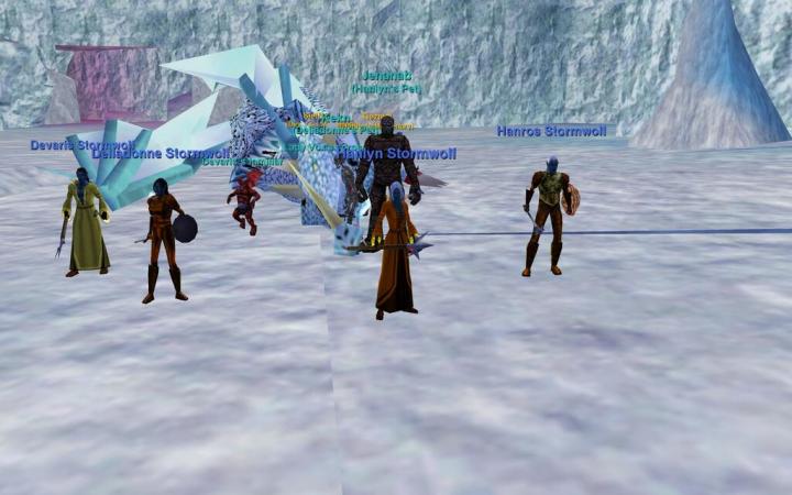 My level 54 dark elf dragon killing squad; a distant branch of t