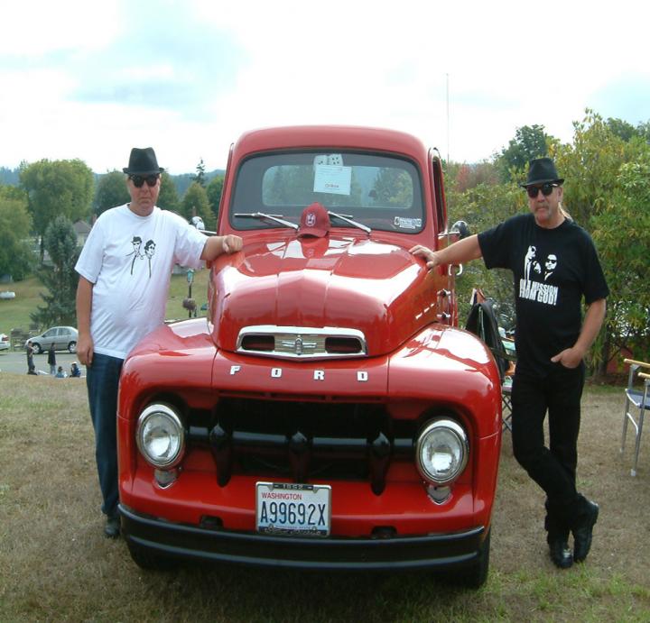 Jake and Elwood at Car Show